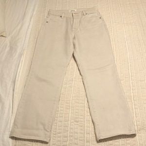 ROLLA’S Original High Rise Straight in Salt. Size 28.